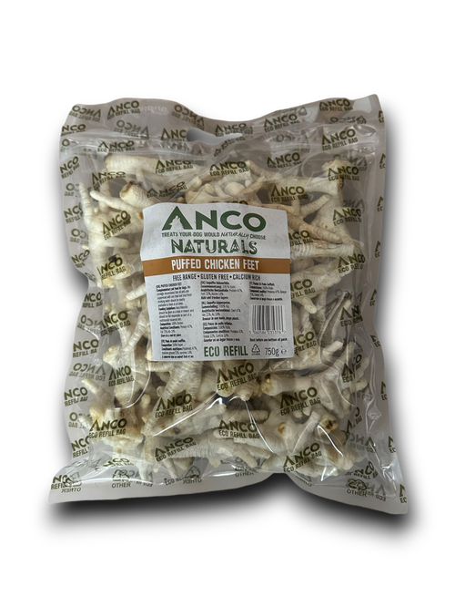 BULK Puffed Chicken Feet (750g) Lili + Mila's Empawrium