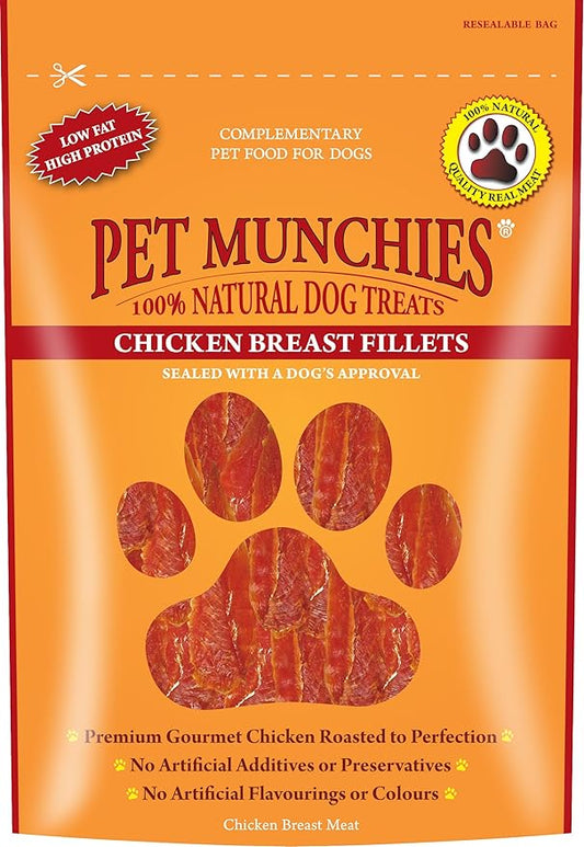 Pet Munchies Chicken Breast Fillets (100g) Lili + Mila's Empawrium