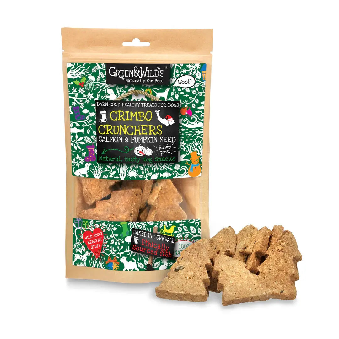 Green and Wilds Crimbo Crunchers with Salmon and Pumpkin (150g) Green and Wilds