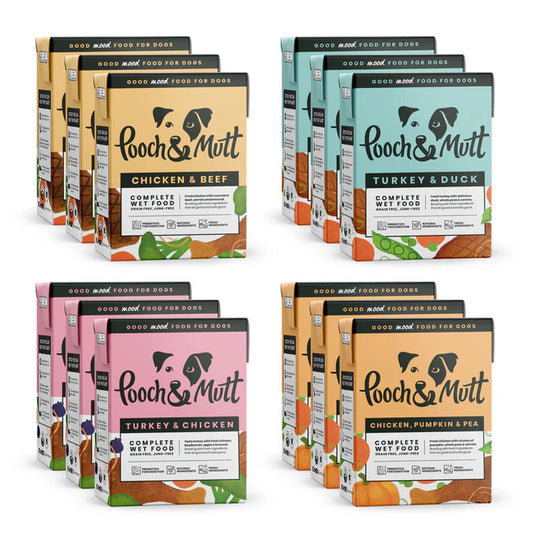 DONATE Pooch and Mutt Multipack Wet Food 12 PACK x395g Lili + Mila's Empawrium