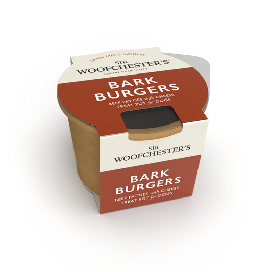 Sir Woofchester’s Bark Burgers Treat Pot (49g) Lili + Mila's Empawrium