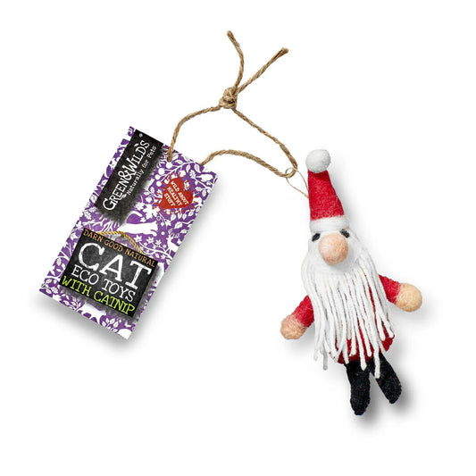 Father Christmouse Eco Cat Toy with Catnip Lili + Mila's Empawrium