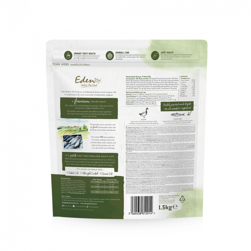 Eden Cat Duck with Sardines 1.5kg