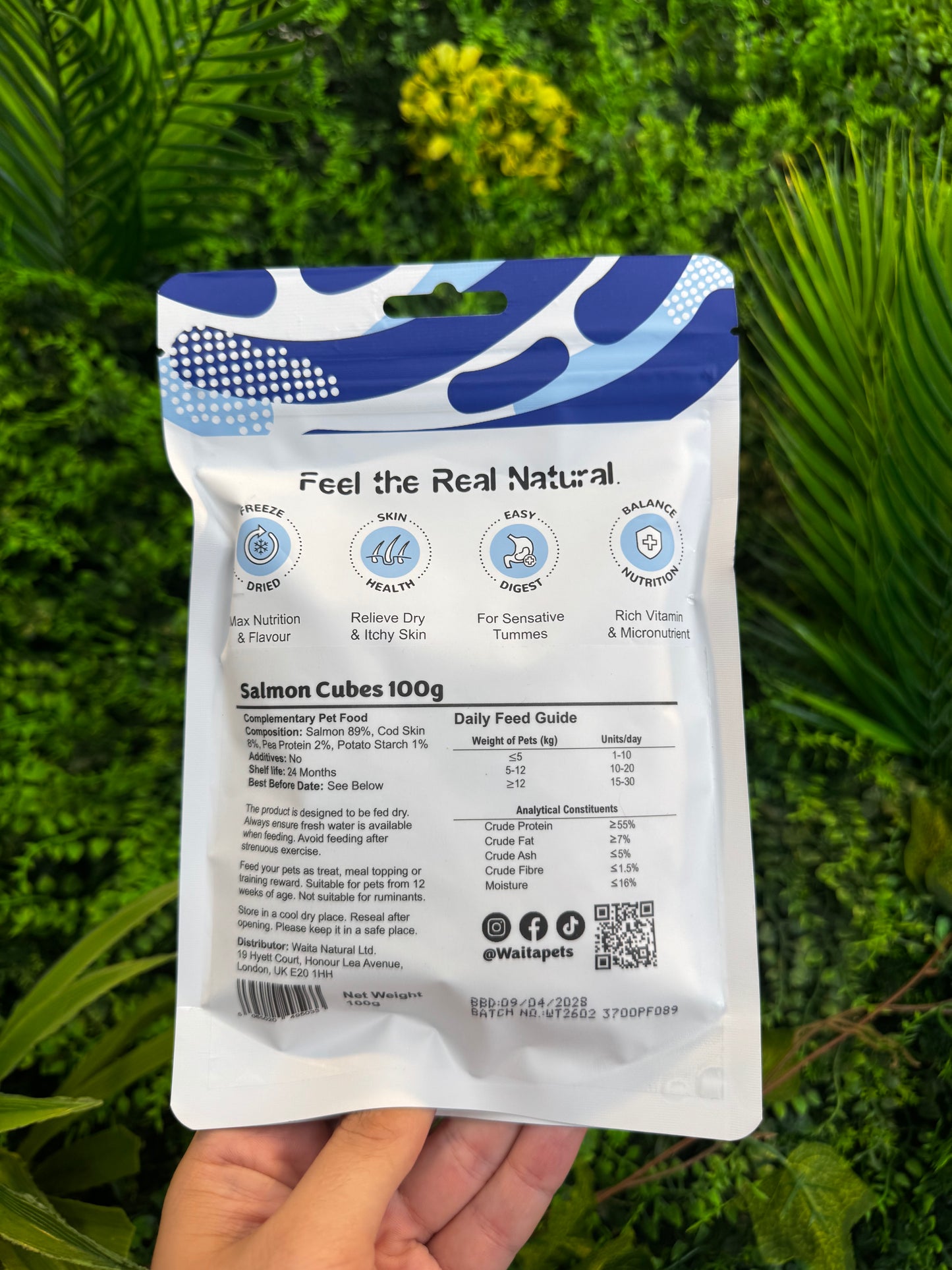 Waita Air Dried Salmon Cube 100g