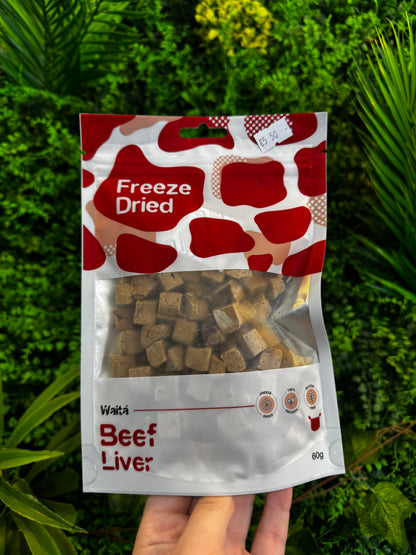 Waita Freeze Dried Beef Liver Cubes 60g