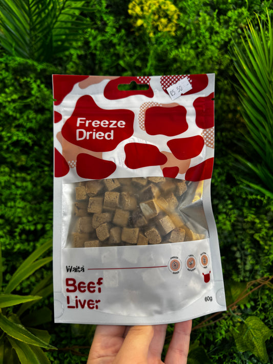 Waita Freeze Dried Beef Liver Cubes 60g