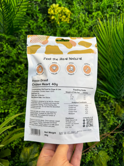 Waita Freeze Dried Chicken Heart 40g