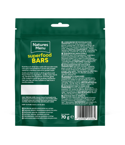 Natures Menu Superfood Bars Duck