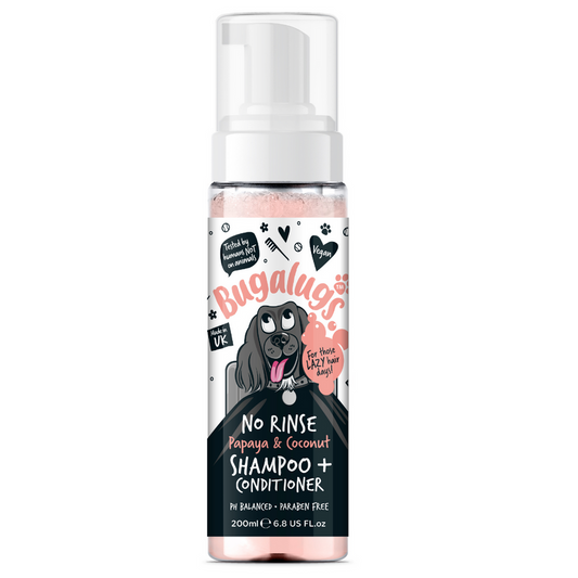 Bugalugs No Rinse Cat Shampoo & Conditioner Papaya & Coconut Lili + Mila's Empawrium