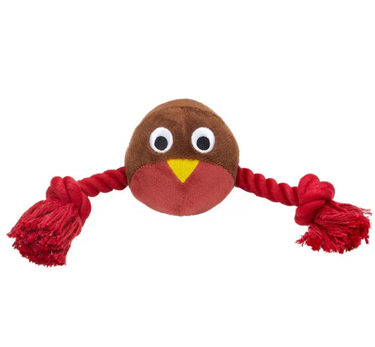 Robin Rope Christmas Toy Petface