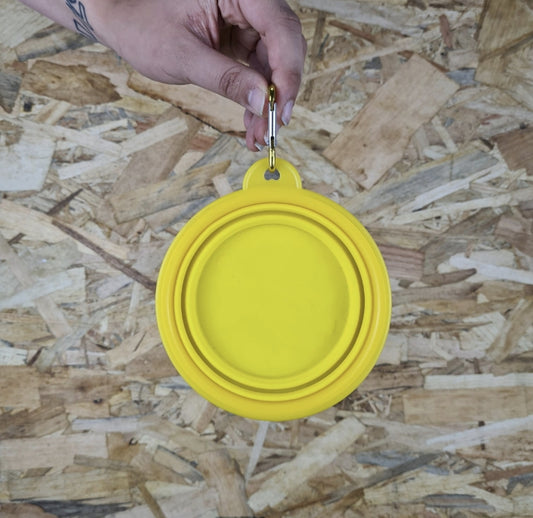 Collapsible water bowl - Yellow