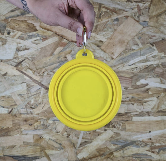 Collapsible water bowl - Yellow My Store