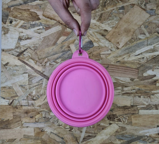 Collapsible water bowl - Pink My Store