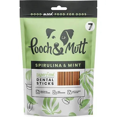 Pooch + Mutt Dental Stick (Spirulina + Mint) Lili + Mila's Empawrium