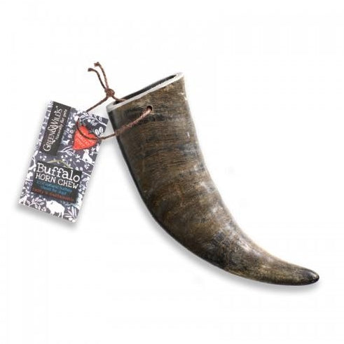Green & Wilds Buffalo Horn Dog Chew Medium Lili + Mila's Empawrium