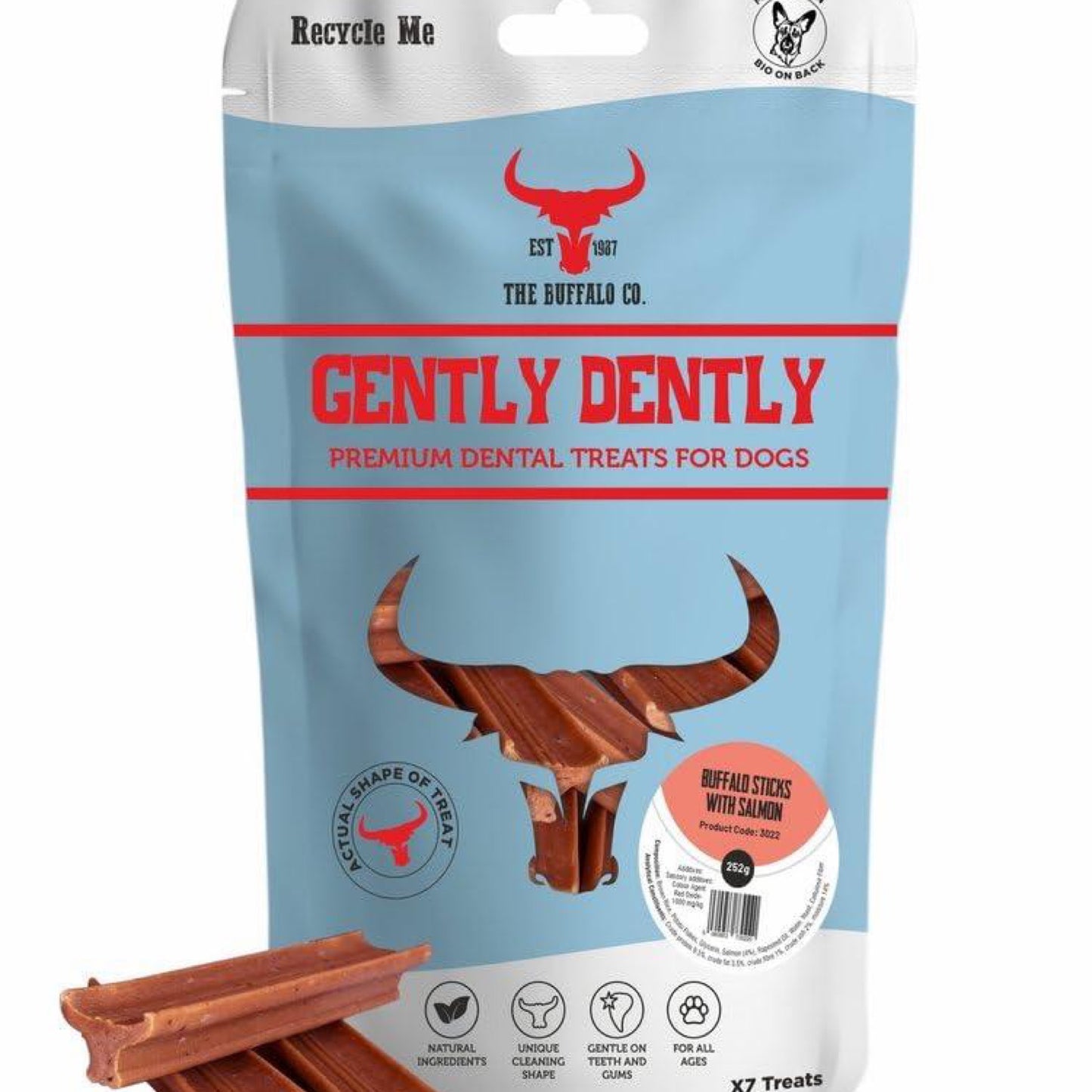 Gently Dently-Salmon Dental Treats for Dogs