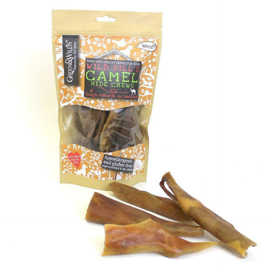 Green & Wilds Camel Hide Dog Chews 100g