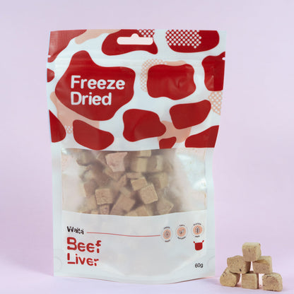 Waita Freeze Dried Beef Liver Cubes 60g