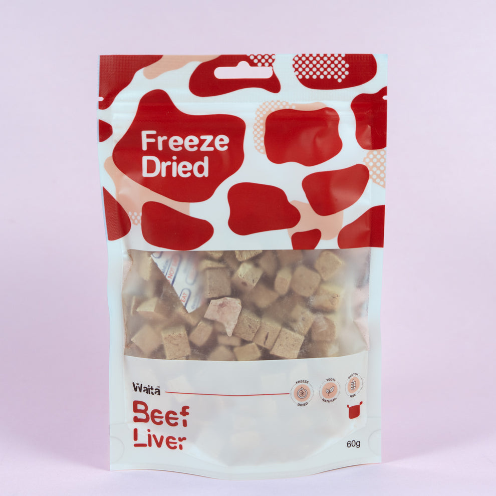 Waita Freeze Dried Beef Liver Cubes 60g