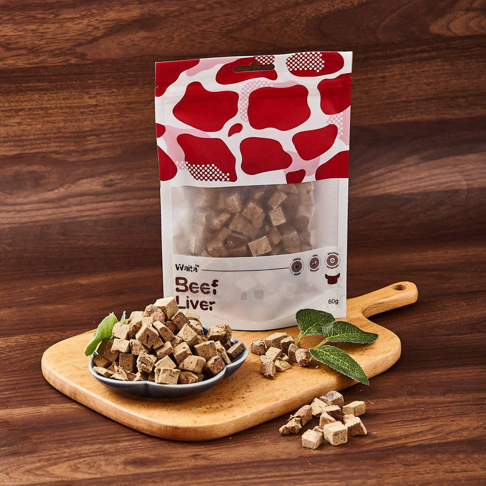 Waita Freeze Dried Beef Liver Cubes 60g