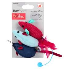 3 Pack Mice Cat Toys