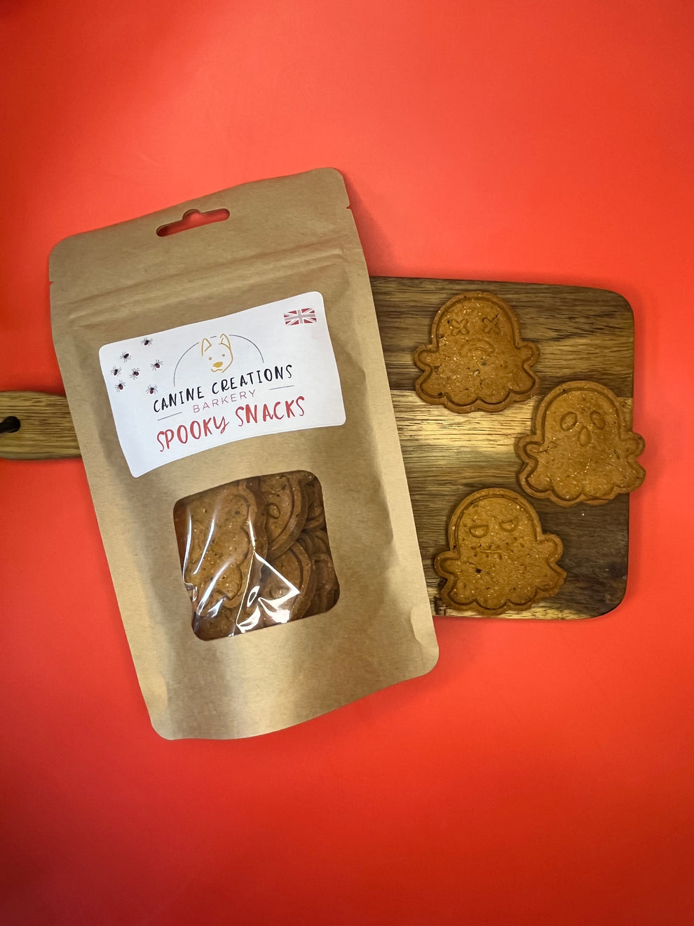 Spooky Ghost Halloween Dog Biscuits