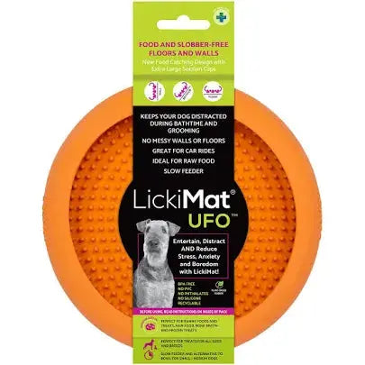 Lickimat UFO Bowl (Orange) My Store