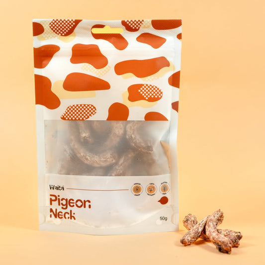 Waita Freeze Dried Pigeon Neck 50g - Lili + Mila's Empawrium