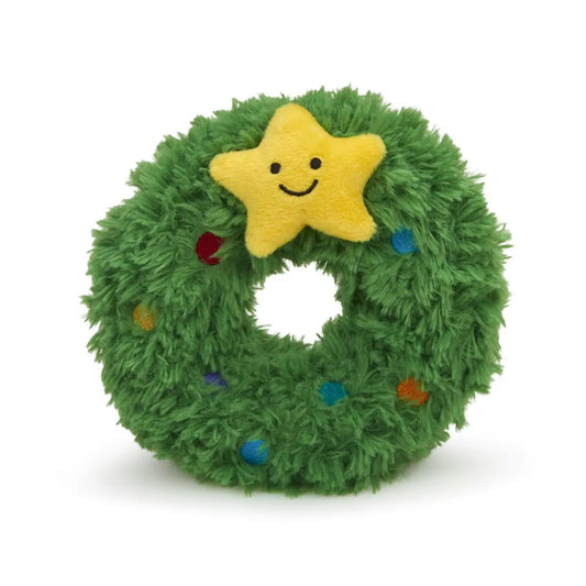 Remy the Wreath Christmas Rubber Toy Lili + Mila's Empawrium
